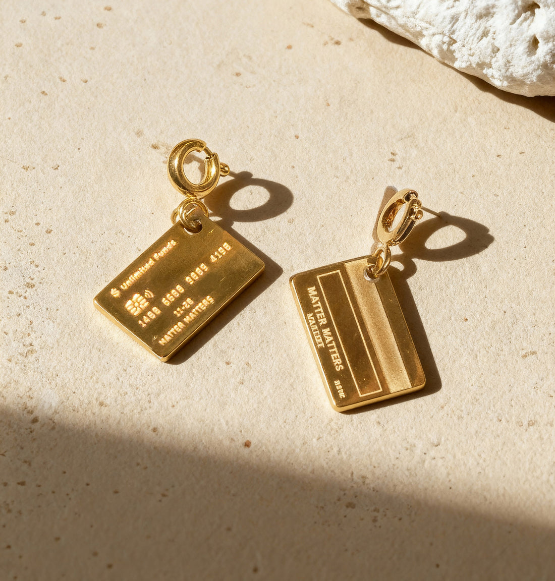 Unlimited Funds Credit Card Pendant • Gold