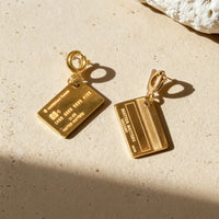 Unlimited Funds Credit Card Pendant • Gold