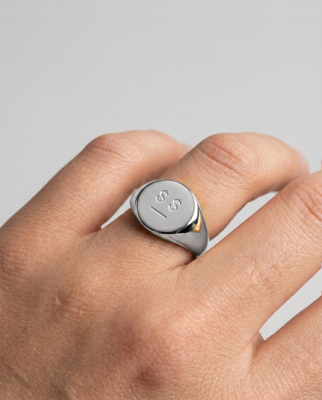 Money Talks • Steel Signet Ring