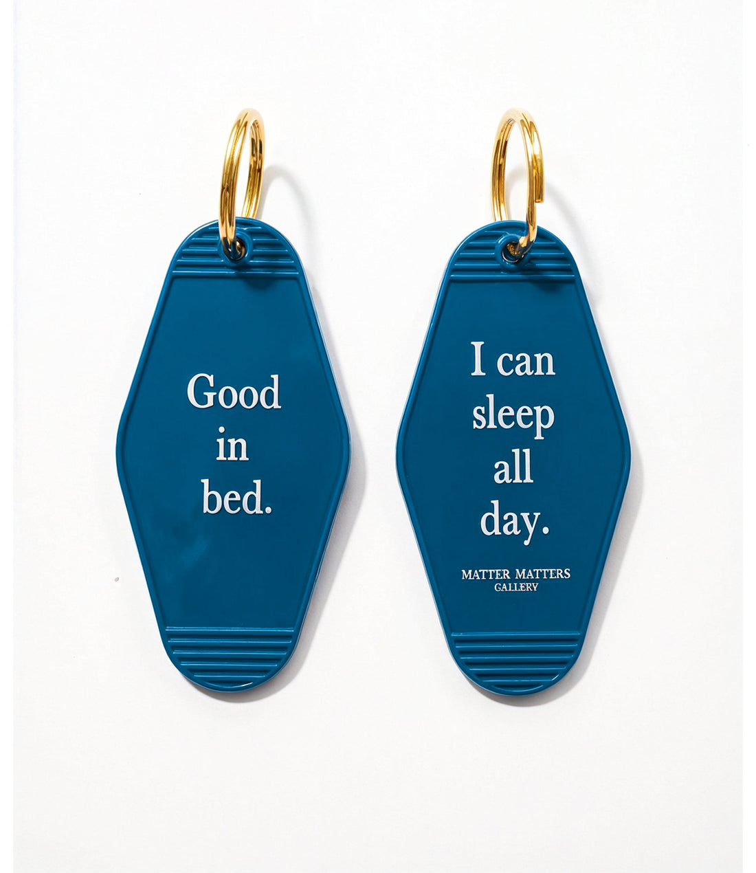 MMG Keyring • Navy • Good in bed.