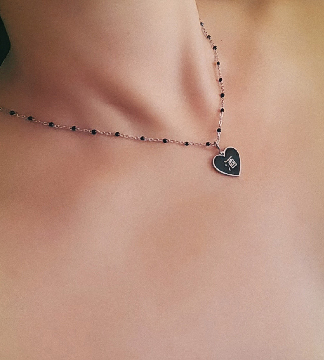 Speak Your Heart/ 酒 Alcohol Steel Necklace • Black