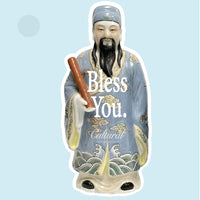 No Bad Days Sticker • Bless You 福 statue