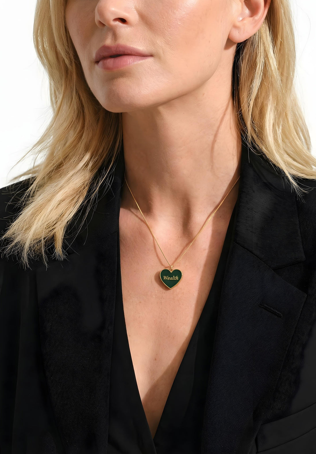 Health/ Wealth Necklace • Green/ Purple