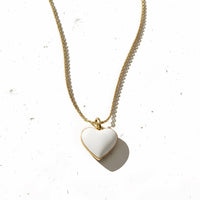 Humble Heart Necklace • Black & White