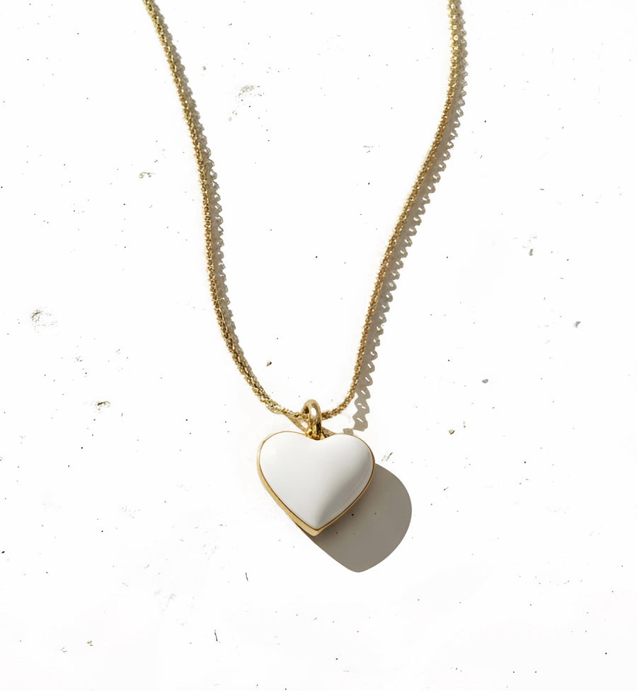 Humble Heart Necklace • Black & White