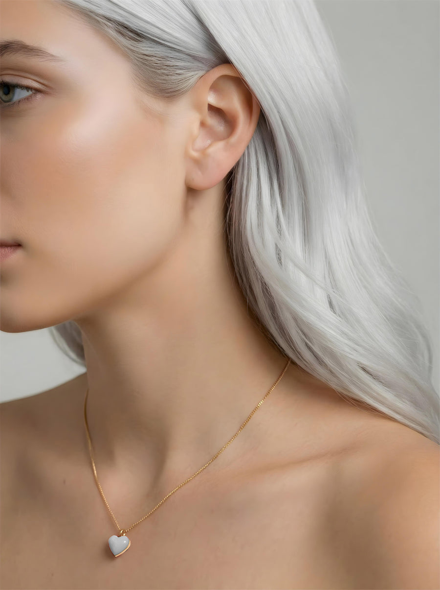 Humble Heart Necklace • Black & White