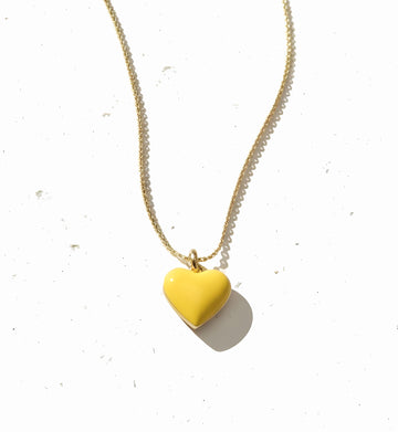 Humble Heart Necklace • Yellow & Orange
