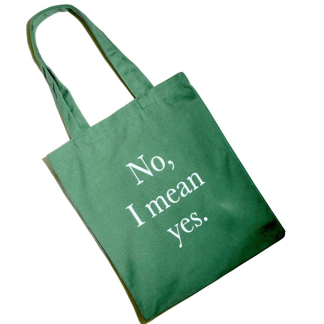 Yes I Mean No • Green/ Tote Bag