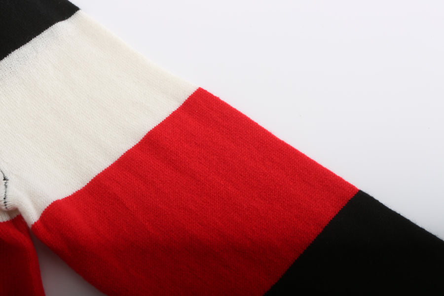 Flag Up / Wool Cashmere-Blend Sweater • Black
