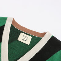 Earn Your / Wool Cashmere-Blend Sweater • Green / Black