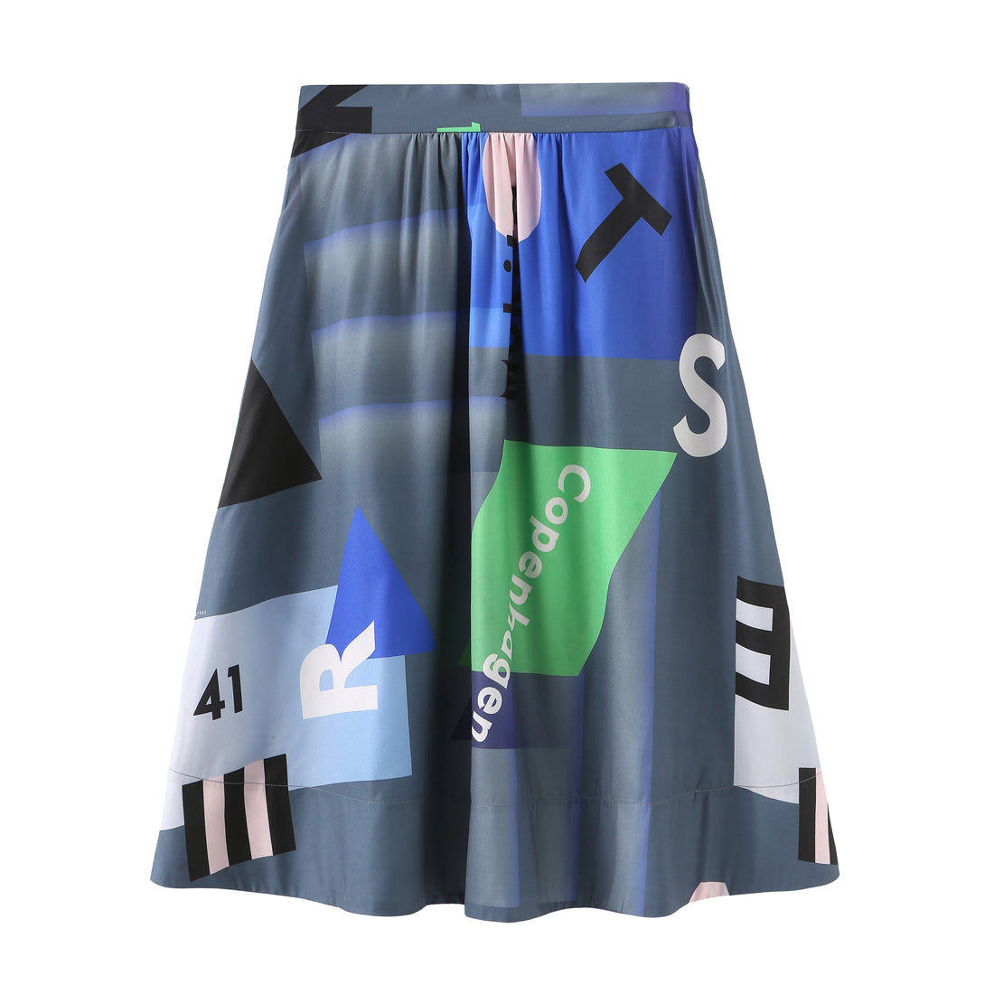 Mokita / Pattern Midi Skirt • Grey