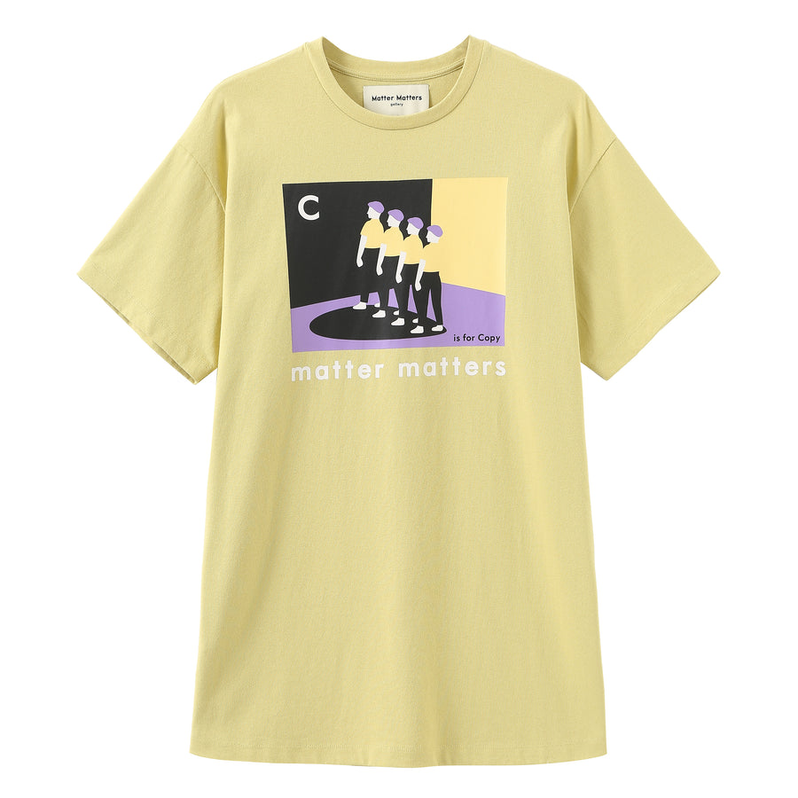 C is for Copy / T-shirt Dress • Lemon