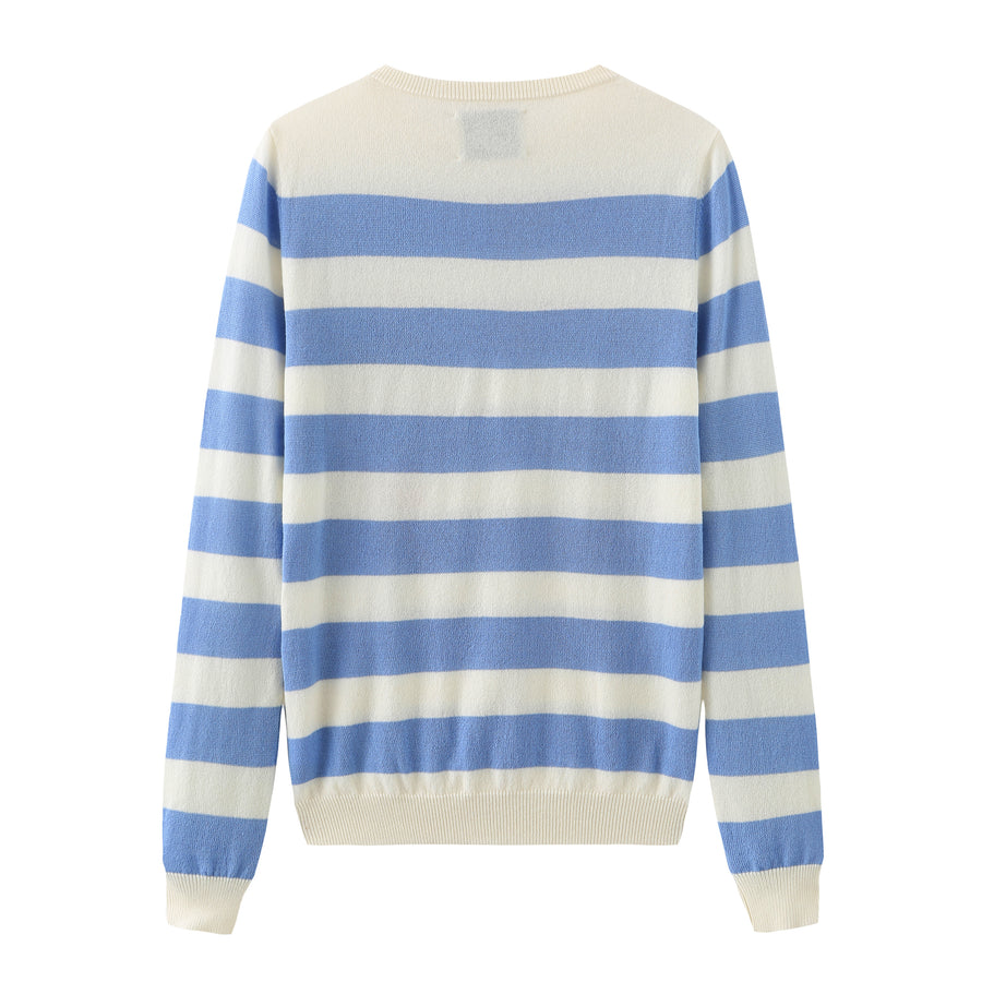 Hi Johnny / Wool Cashmere-Blend Sweater • Light Blue