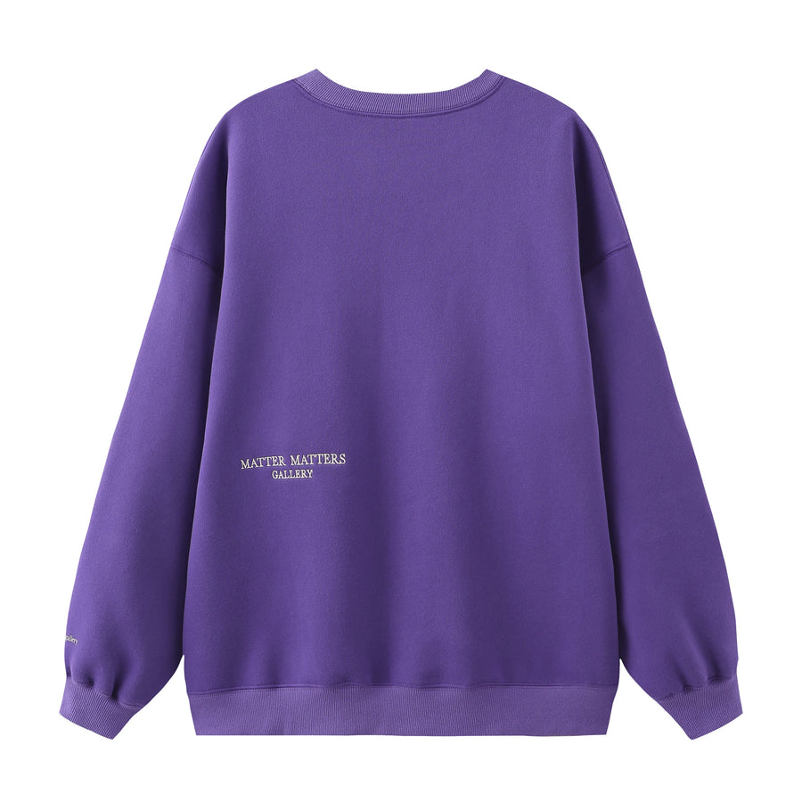 Be Amusing / Oversized Sweatshirt • Purple