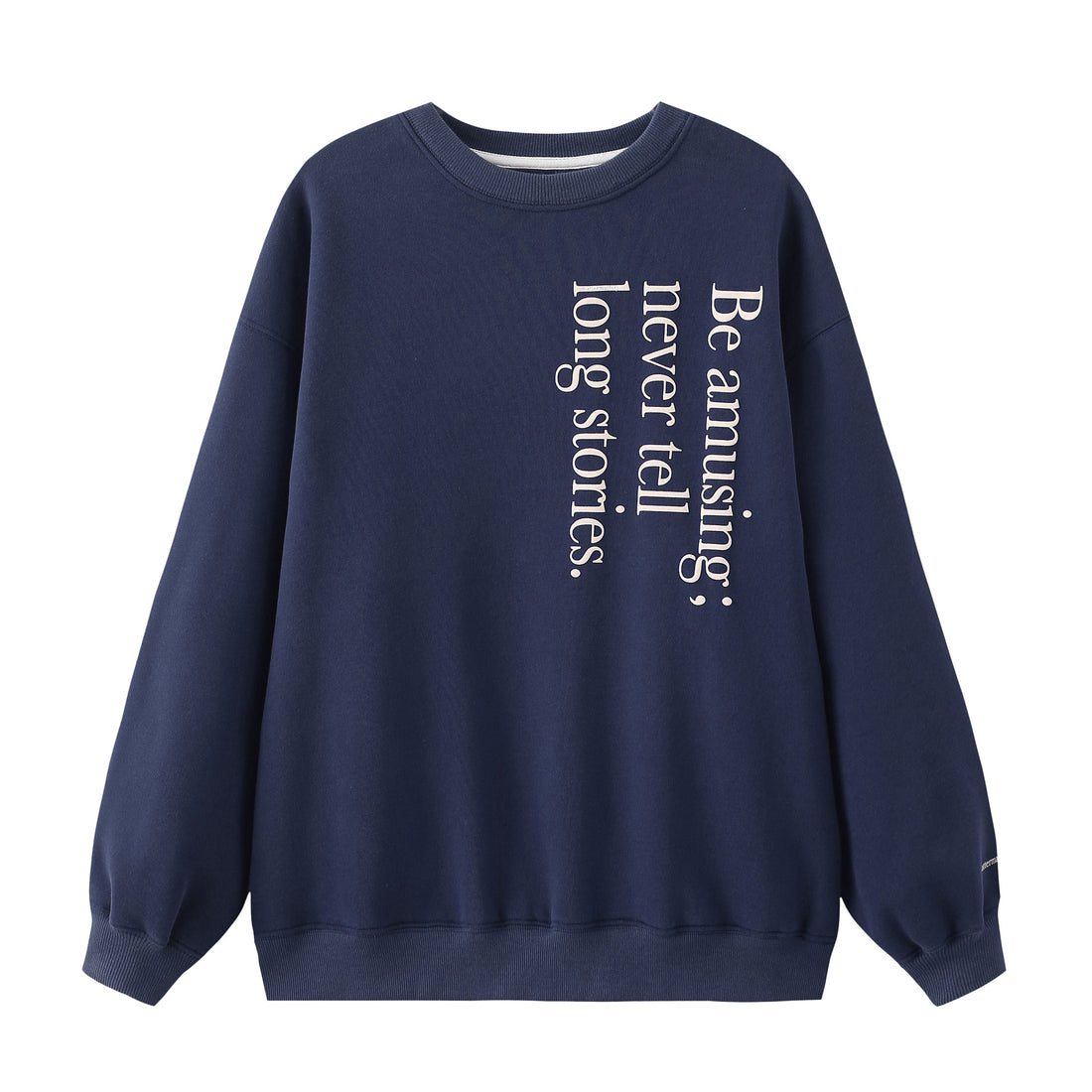 Be Amusing / Oversized Sweatshirt • Navy
