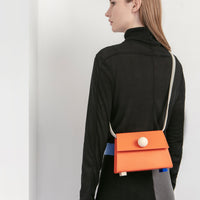 Mini Trapezoid Belt & Shoulder Bag • Orange