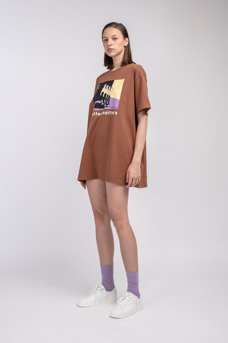 C is for Copy / T-shirt Dress • Brown
