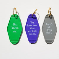 MMG Keyring • Purple • You know more than you think you do.