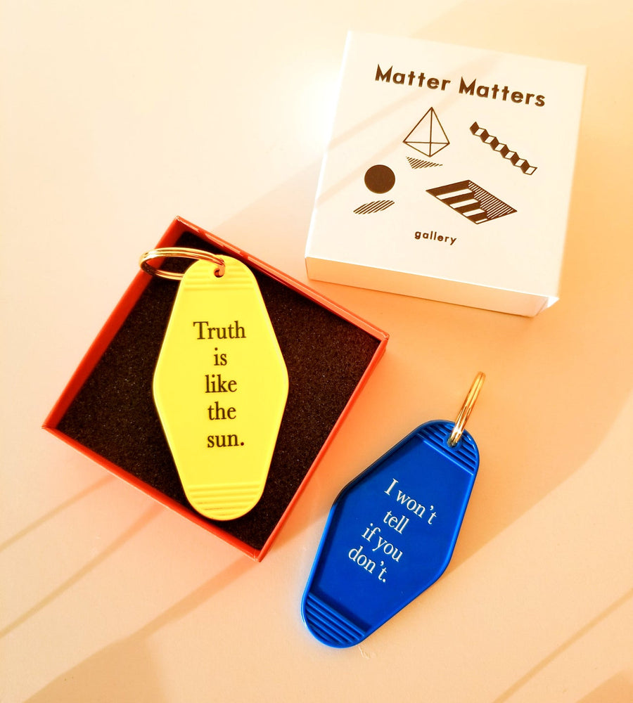 MMG Keyring • Yellow • Truth is like the sun.