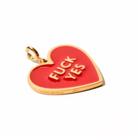 Fuck Yes Pendant • Red / Reversible