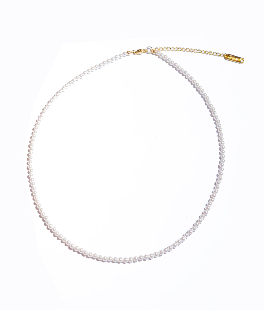 Dainty Crystal Pearl Necklace