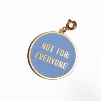 Not For Everyone Pendant • Light Blue & Yellow