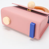 Diva Satchel Bag with Strap • Pink
