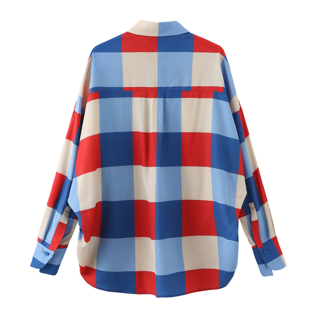 Secka / Checkered Loose Fit Capri Shirt • Red