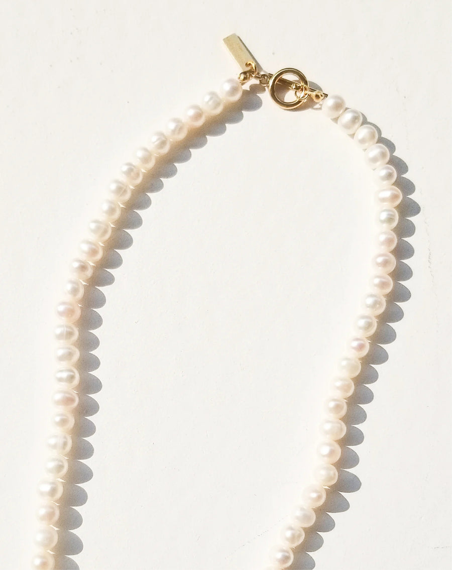 Chance Pearl Necklace •  Gold / Pearl