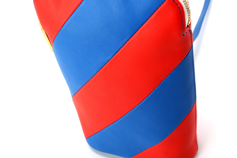 Mini Hama Shoulder Bag • Red / Ultramarine
