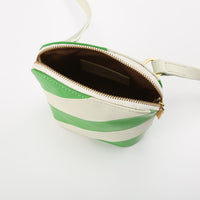 Mini Hama Shoulder Bag • Beige / Kelly Green