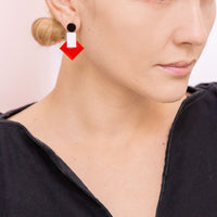 Baho Earrings • Red