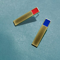 Etto Earrings • Red + Blue