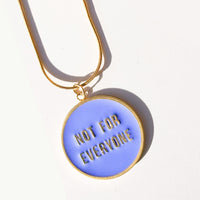 Not for Everyone / Reversible Necklace • Light Blue & Yellow