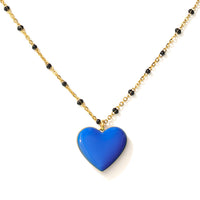 Follow Your Heart Necklace • Cobalt & Stone