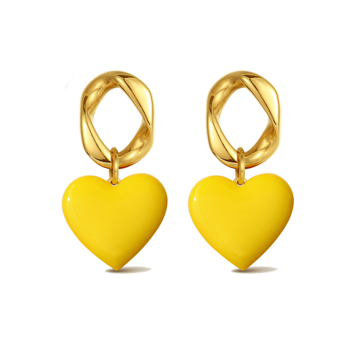 Open Your Heart / Earrings • Yellow