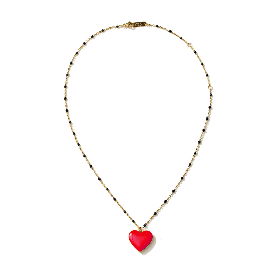 Follow Your Heart Necklace • Red & Navy