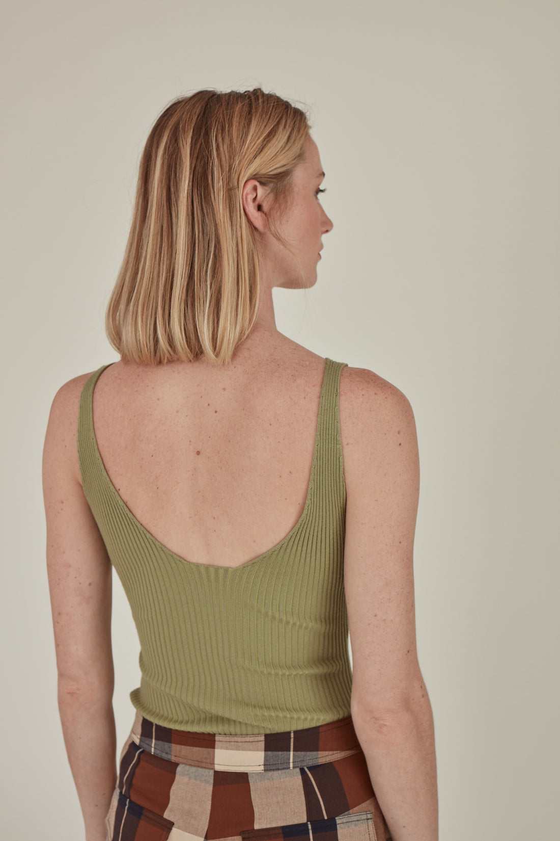 For All Hours / Ribbed Knit Tank Top • Mint