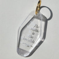 MMG Keyring • Transparent • The visible is the invisible.
