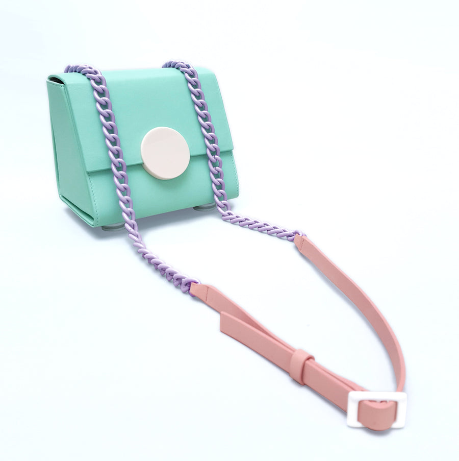 Mini Trapezoid Shoulder Bag • Mint