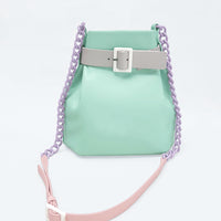 Mini Bucket Chained Bag • Mint