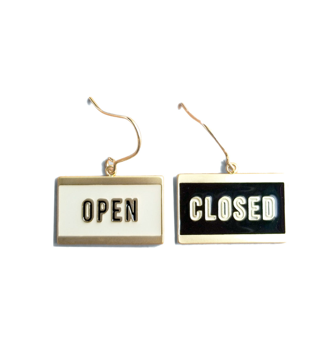 Open & Closed / Earrings • Black