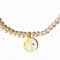 Mini Phase / Pearl Necklace •  White