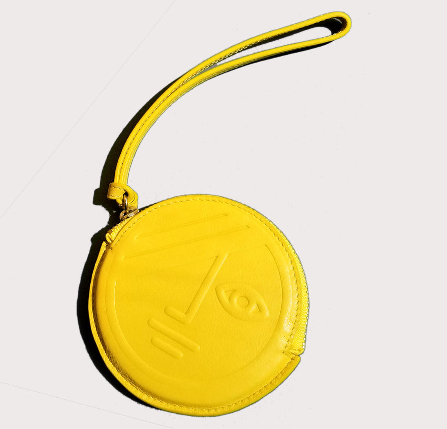 Phase Round Coin Purse • Yellow