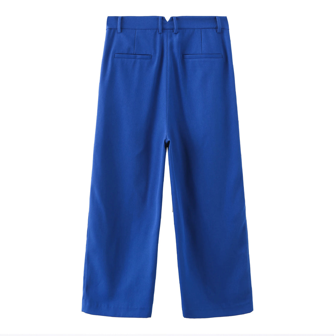 'HELLO' / Wide-leg Boyfriend Pants • Ultramarine