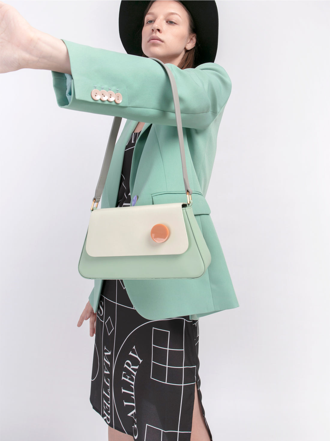 Alice Flap Shoulder Bag • Light Mint
