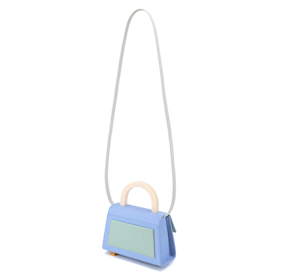 Diva Satchel Bag with Strap • Forget-Me-Not