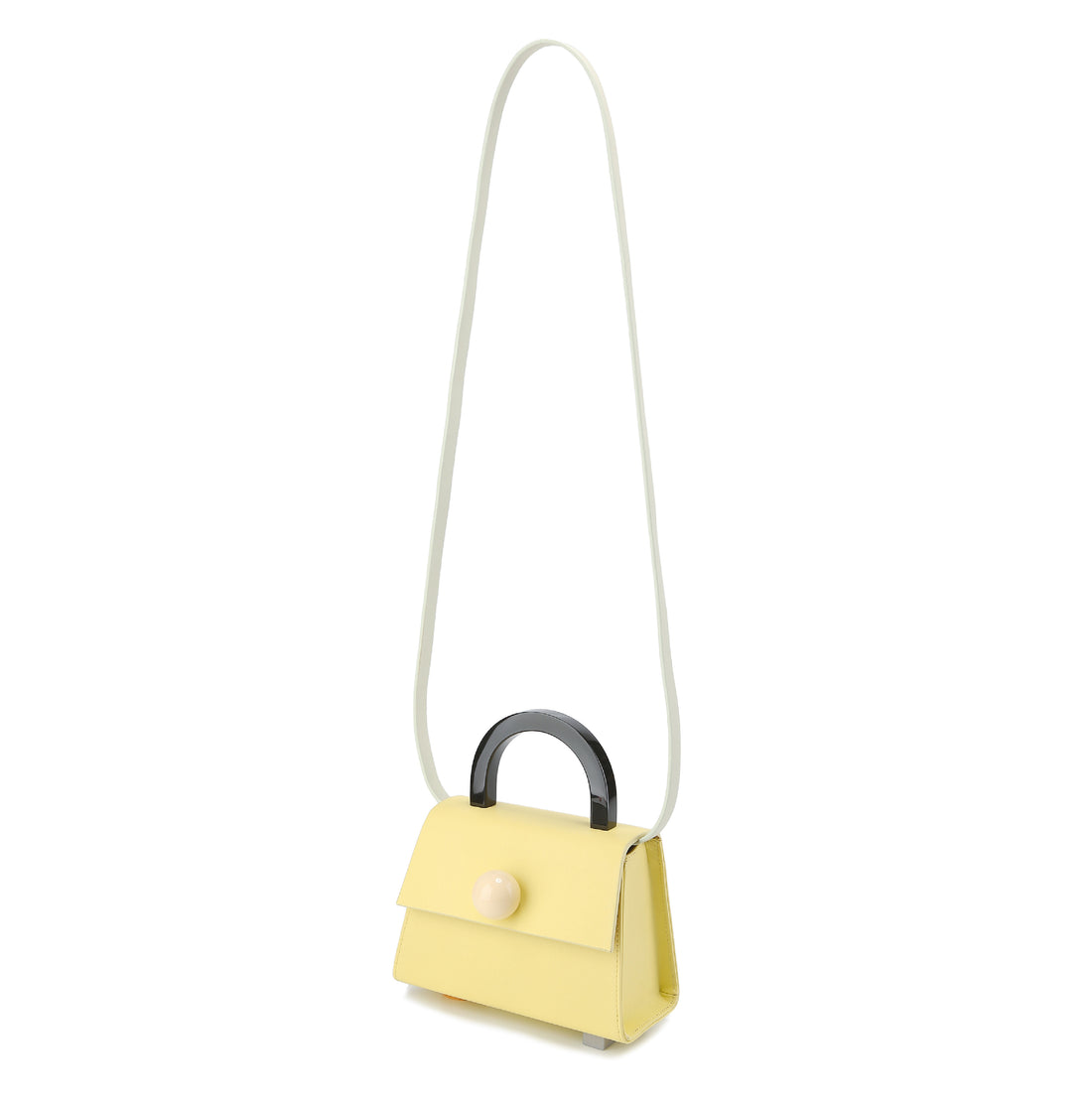 Diva satchel Bag with Strap • Lemon Sorbet