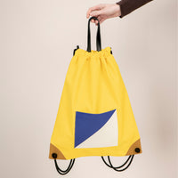 The Square / Drawstring Backpack • Yellow