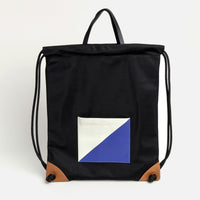 The Square / Drawstring Backpack • Black